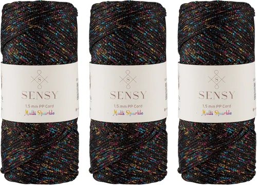 Vista 41 de Sensy Premium Cuerda de Poliéster 1.5mm (0.059 pulgadas) 164 Yardas Cuerda de Polipropileno 100% Cuerda de Macramé 1.5mm Cuerda para Bolsa
