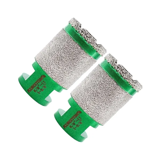 Vista 9 de Broca de núcleo de diamante – Broca de fresado de dedo de diamante de diámetro 1-3/8 pulgadas X5/8-11 rosca para agrandar dar forma bisel redondo