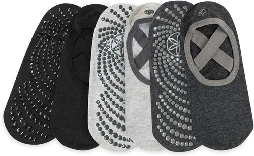 Vista 21 de Gaiam Grippy Studio Yoga Socks for Extra Grip in Standard or Hot Yoga