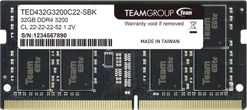 Vista 9 de TEAMGROUP Elite DDR4 de 8 GB individual 3200 MHz PC4-25600 CL22 sin búfer, no ECC 1.2 V SODIMM 260 pines para laptop estilo Notebook, PC, módulo