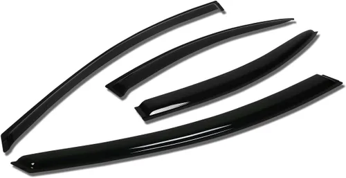 Vista 26 de Auto Dynasty 2 piezas viseras de ventana con cinta adhesiva protector de lluvia compatible con Dodge Stratus Chrysler Sebring 2001-2005 Cupé de 2