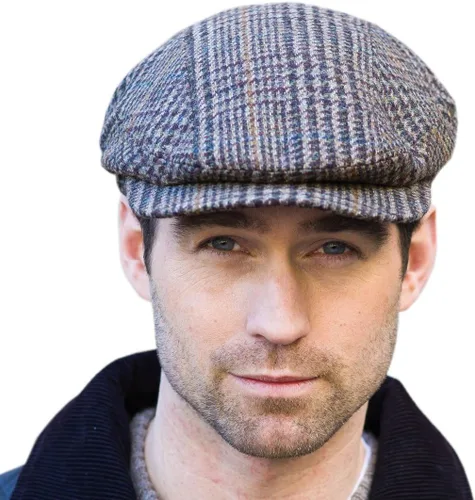 Vista 11 de Mucros Weavers Gorra plana irlandesa para hombre, fabricada en Irlanda, 100% tweed irlandés, verde