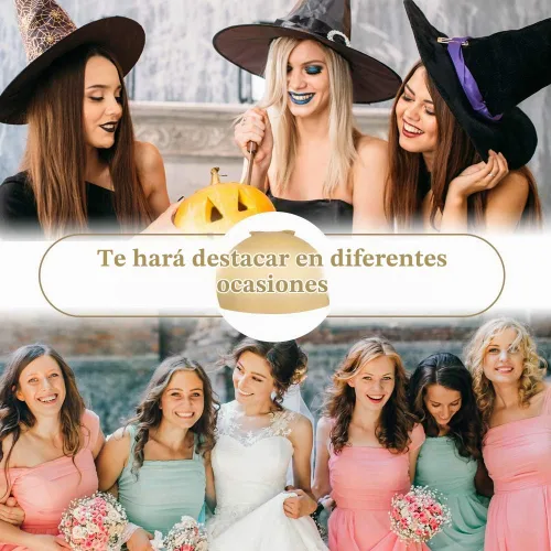 Vista 8 de Dreamlover Gorros de Peluca de Media Beige para Mujeres, 12 Piezas
