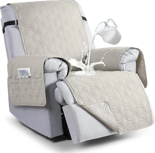 Vista 18 de VANSOFY Fundas 100% impermeables para sillas reclinables, funda antideslizante para silla reclinable para perros, protector de muebles, funda