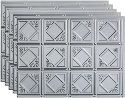 Vista 24 de FASÄDE Vinilo decorativo de estilo tradicional / patrón 4 de 18 x 24 pulgadas en muro en bronce antiguo (paquete de 5)