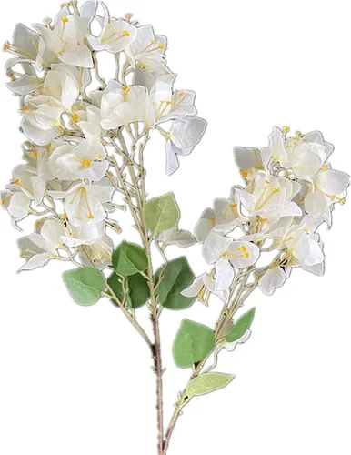 Vista 6 de 4 ramas de flores de buganvilla de seda artificiales montadas en el suelo, flor de buganvilla falsa 38.6 in/39 para centros de mesa de boda, flores