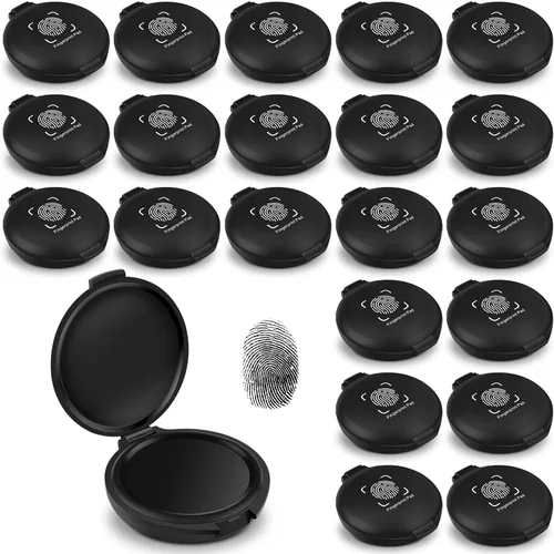 Vista 11 de ERKOON Almohadillas de tinta de huellas dactilares, almohadilla de tinta de huellas dactilares para suministros notariales, identificación, tarjetas