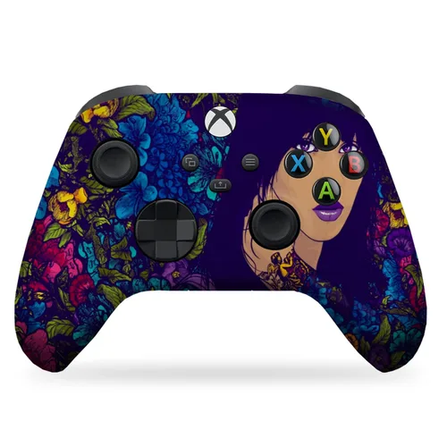 Vista 13 de DreamController Americcan Warrior Skull Custom X-box Controller Wireless compatible with X-box One/Series X/S Proudly Customized in USA with
