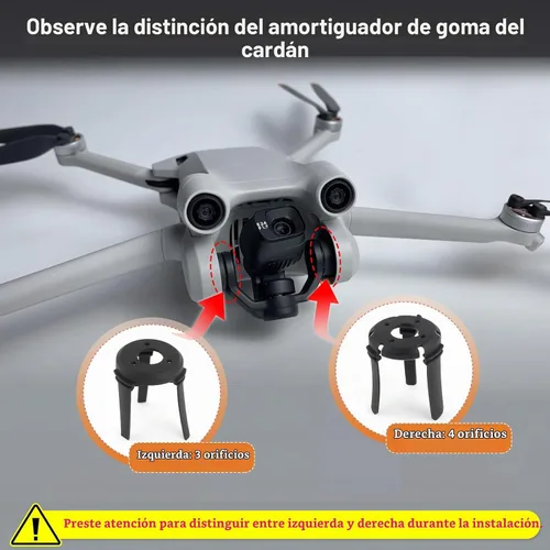 Vista 5 de Para DJI Mini 3 Pro Gimbal Amortiguación de Caucho Reemplazo para DJI Mini 3 Amortiguador Gimbal Cámara Amortiguador Amortiguador Drones Accesorios