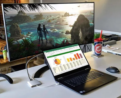 Vista 2 de Adaptador multipuerto USB C a HDMI con puerto USB 3.0 y PD de 100 W de carga rápida - Thunderbolt 3 4K Convertidor AV digital tipo C Hub para Mac