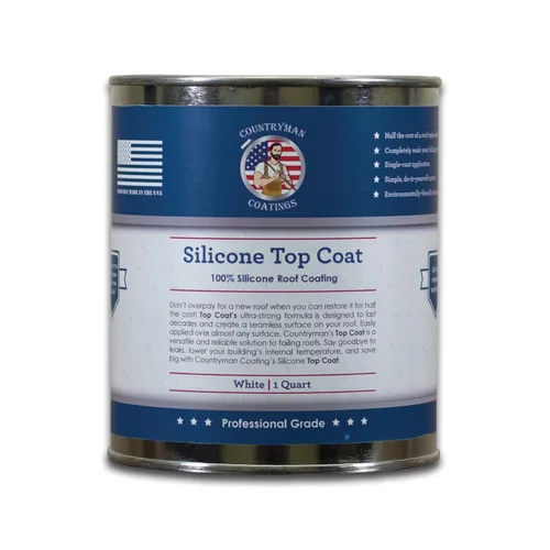 Vista 9 de Countryman Coatings - Revestimiento de techo 100% silicona - Restaura tu techo en un día - Sella fugas, grietas, costuras, penetraciones - Se