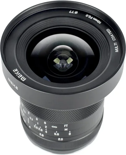 Vista 2 de Meike Lente de enfoque manual APS-C ultra gran angular F2.0 de 0.394 in compatible con cámaras Sony E-Mount A6700 A6600 A6400 A5000 A5100 A6000