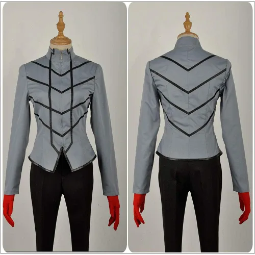 Vista 5 de Tai'an Liuzhen Building Joker Kurusu Akira Hero - Chaqueta de disfraz de cosplay para hombre, camisa y pantalones