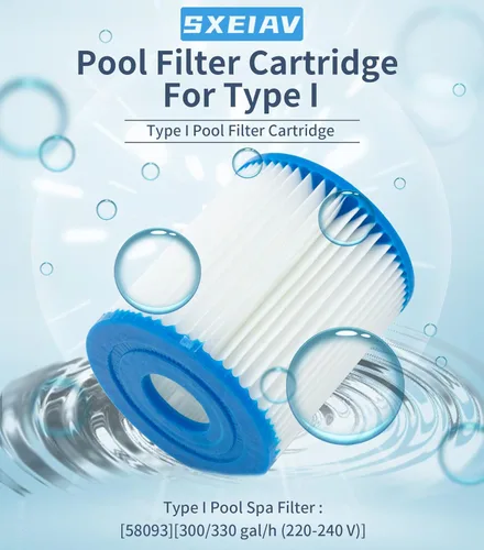Vista 2 de Cartucho de filtro de piscina tipo I, cartucho de filtros de repuesto para 58093, para bomba de filtro RX330 de filtro de piscina, para bombas
