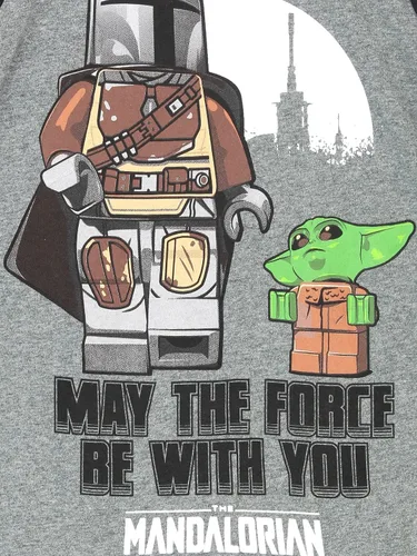 Vista 7 de LEGO Star Wars The Mandalorian - Camiseta de manga larga para niños (4, gris), Gris