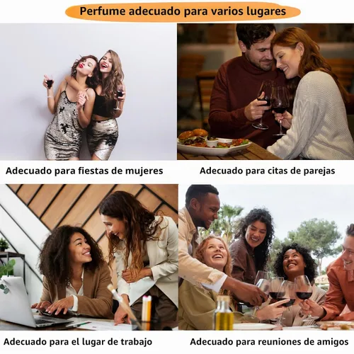 Vista 7 de HeiYaYa - Perfume de 1.7 onzas/1.7 fl oz, perfume para mujeres con aromas de café y vainilla dulce, Eau de Parfum de larga duración, perfume