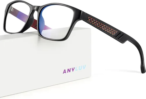 Vista 14 de ANYLUV Blue Light Blocking Glasses for Men Women Lightweight Computer Gaming Glasses Anti Eye Strain Rectangle Frame