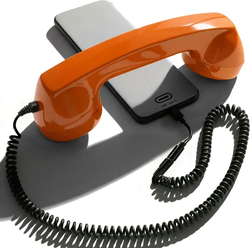 Vista 14 de Opis 60s Micro: Auricular retro para teléfono fijo/Auricular USB/Auricular para teléfono móvil/Receptor de teléfono para teléfono móvil/Auricular