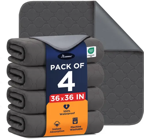 Vista 13 de Alsunny Almohadillas de orina de hospital para niños de 18 x 24 pulgadas (paquete de 4), almohadillas de humectación de cama para niños, almohadilla