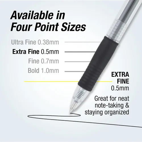 Vista 4 de Pilot G2 - bolígrafo de punta extrafina y retráctil de calidad prémium, de tinta de gel
