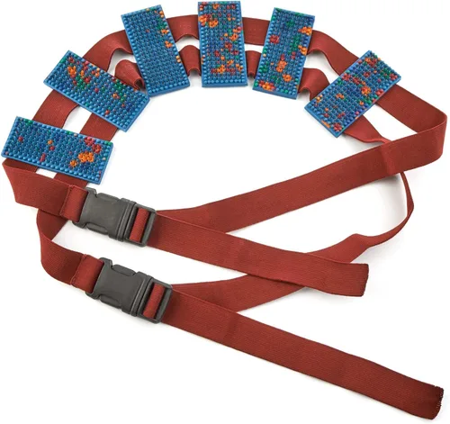 Vista 4 de LYAPKO - Cinturón de acupuntura para niños, 3.5 ag, 960 agujas, 6 placas con 2 cinturones ajustables. Masajeador de acupresión premium para adultos
