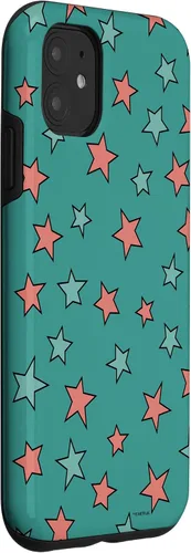 Vista 3 de Funda para iPhone 11 Heartstopper con patrón de estrellas de varios