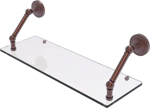 Vista 33 de Allied Brass PR-1/22-ORB Pr - Estante de vidrio con bordes biselados de 1 pulgada, 22 pulgadas, bronce aceitado