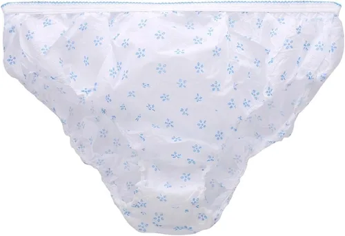 Vista 8 de Bragas desechables, ropa interior para mujer, calzoncillos de papel de algodón para viajes y estancias hospitalarias, 7 piezas (XL), Predeterminado