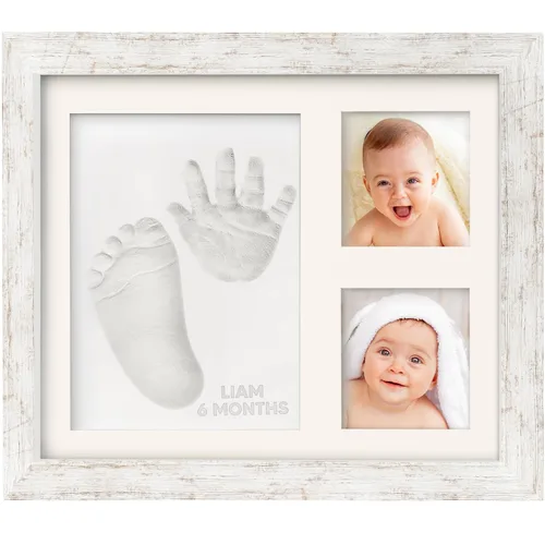 Vista 12 de KeaBabies Kit de Huellas de Manos y Pies para Bebé - Kit de Huellas de Bebé de Arcilla de Secado Rápido, Huellas de Patas de Mascotas, Marco