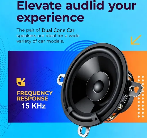 Vista 4 de SONDPEX SDX Audio - Altavoz de doble cono de 3.5 pulgadas de 30 W, repuesto de equipo original, juego de altavoces para automóvil, altavoces