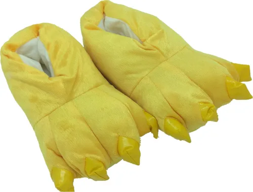 Vista 33 de Zapatos de casa cálidos de felpa con pies de animales para disfraz