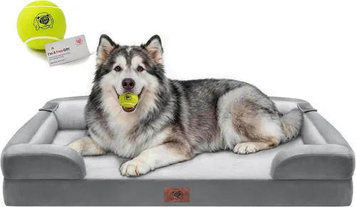 Vista 17 de Cama ortopédica impermeable para perros medianos y grandes Beige