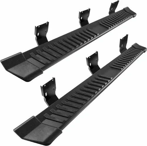 Vista 17 de COMNOVA Estribos Compatibles con Ford F-150 Crew Cab 2004-2014 (4 puertas de tamaño completo), diseño de almohadilla de paso de 6 pulgadas, barras