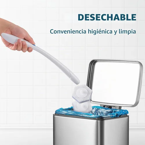 Vista 6 de Recambios de cepillo limpiador de inodoro oshang, almohadillas de recambio de inodoro, cabezas de cepillo de inodoro desechables para limpieza