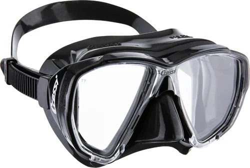 Vista 4 de Cressi Máscara de buceo para adultos con lente inclinada para buceo - Big Eyes: Made in Italy