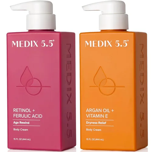 Vista 10 de Medix 5.5 Crema hidratante reafirmante con loción corporal de retinol Tratamiento para el cuidado de la piel crepey Crema corporal con retinol