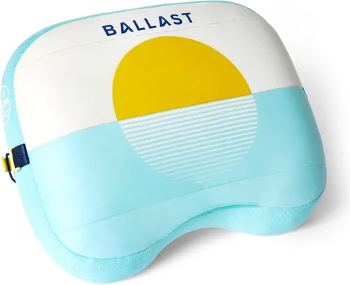 Vista 7 de Ballast Almohada de playa, cómoda, duradera y compacta, se mantiene en playas ventosas con bolsa de arena patentada, almohada inflable para playas