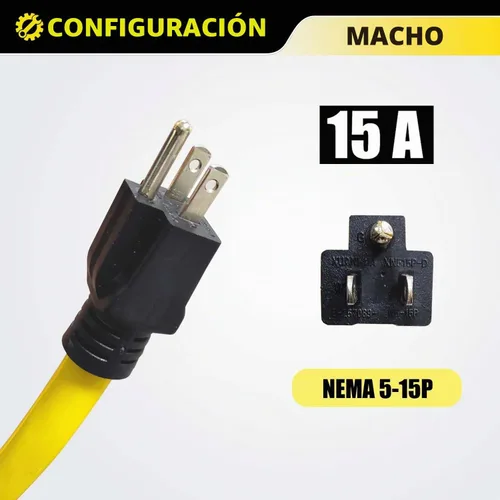 Vista 2 de Cable adaptador NEMA 5-15P a L14-30R, convertidor de bloqueo giratorio de 4 clavijas de 120 V a 30 amperios, interruptor de transferencia de enchufe
