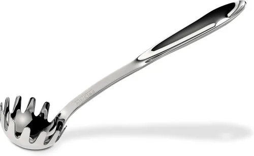 Vista 7 de All-Clad Juego de utensilios de cocina especializados de acero inoxidable, herramientas de cocina para voltear, plateado (paquete de 4)
