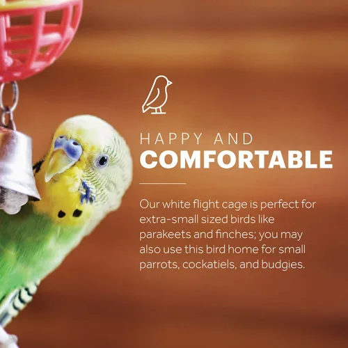 Vista 2 de Prevue Productos para mascotas Jaula para aves Blanca