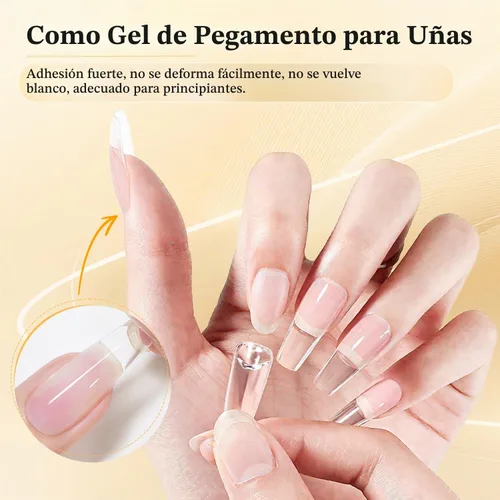 Vista 9 de JODSONE Gel constructor 3 en 1, base constructora transparente de 0.55 onzas, esmalte de uñas para fortalecer y construir uñas, solución