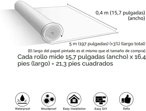 Vista 8 de Adhesivo de Papel de Aluminio Impermeable y Resistente al Aceite para Cocina, Papel Tapiz de Cuadros Despegable y Adhesivo, Papel Removible