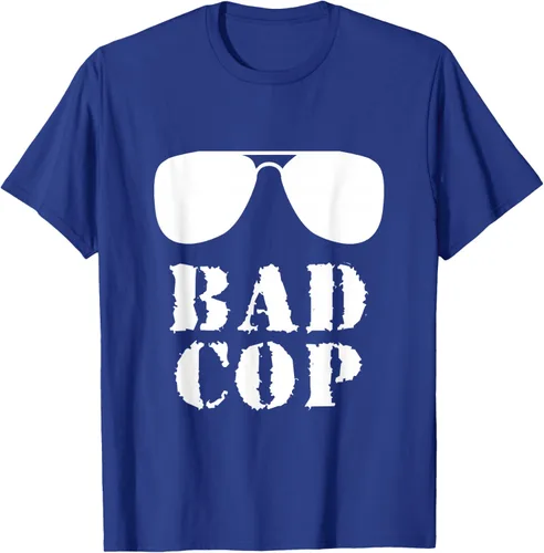 Vista 24 de Bad Cop Funny Police - Camiseta a juego para padre e hijo, Negro, S