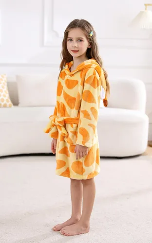 Vista 8 de CuteOn Bata de baño para mujer, forro polar suave con capucha y felpa