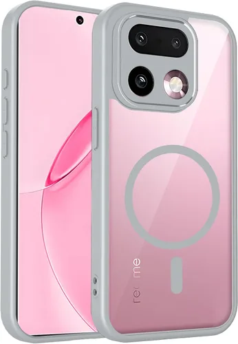 Vista 334 de Funda magnética transparente compatible con Xiaomi 17T, color negro 2 en 1 PC + TPU cubierta de teléfono a prueba de golpes, carcasa protectora
