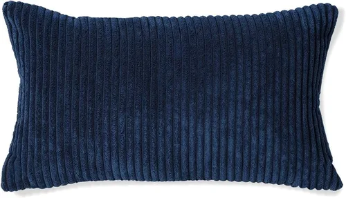 Vista 9 de Artscope Fundas de Almohada de Pana a Rayas Acogedoras Súper Suaves Decorativas Oblongas Fundas de Almohada Decorativa Fundas de Cojín para Sofá