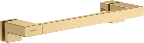 Vista 4 de hansgrohe AddStoris 41759140 - Manija de puerta de ducha en bronce cepillado de 2 pulgadas, accesorios en bronce cepillado