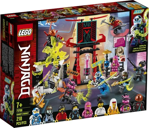 Vista 4 de LEGO NINJAGO Gamer's Market 71708 Ninja Market Kit de construcción (218 piezas)