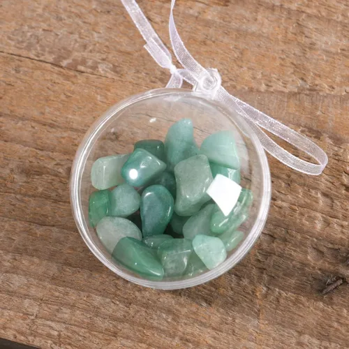 Vista 3 de YGLINE Adornos de cristal para árbol de Navidad, cuentas de cristal, adornos de bola, adorno de piedras preciosas para decoración de árbol de Navidad