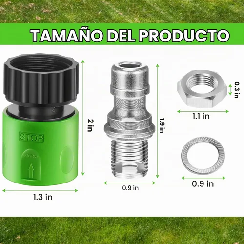 Vista 2 de Dreyoo Kit de lavado de cubierta de cortacésped, kit de accesorios
